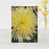 Yellow Chrysanthemum 13. Hochzeitstag Karte (Gelbe Blume)
