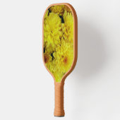 Yellow Chrysanthemum Blooms Floral Pickleball Schläger (Links)
