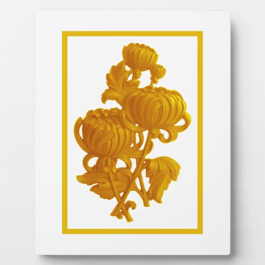 Yellow Chrysanthemum Fotoplatte (Vorderseite)