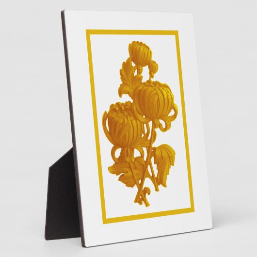 Yellow Chrysanthemum Fotoplatte (Seite)