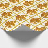 Yellow Chrysanthemum Geschenkpapier (Ecke)