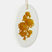 Yellow Chrysanthemum Keramik Ornament (Rechts)