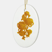 Yellow Chrysanthemum Keramik Ornament (Links)