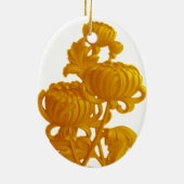 Yellow Chrysanthemum Keramik Ornament (Hinten)