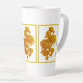 Yellow Chrysanthemum Mother Day Milchtasse (Rechte Ecke)