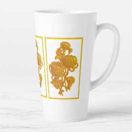 Yellow Chrysanthemum Mother Day Milchtasse