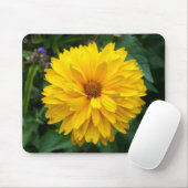 Yellow Chrysanthemum Mousepad (Mit Mouse)
