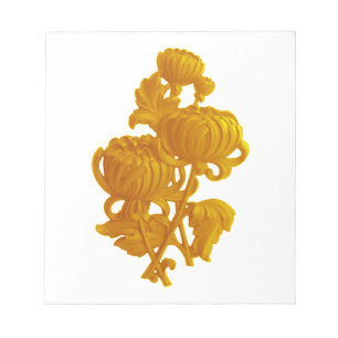 Yellow Chrysanthemum Notizblock