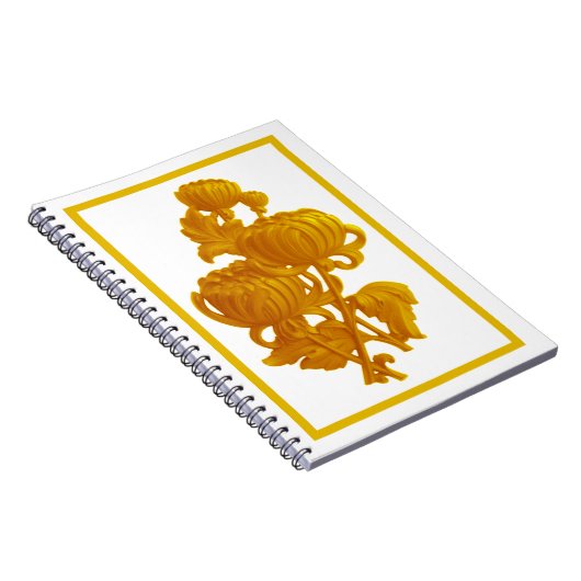 Yellow Chrysanthemum Notizblock (Rechte Seite)