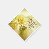 Yellow Chrysanthemum Party Paper Napkins Sprichwor Serviette (Ecke)