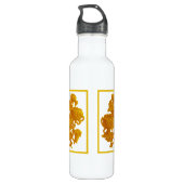 Yellow Chrysanthemum Trinkflasche (Rückseite)
