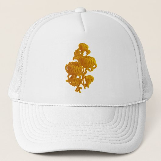Yellow Chrysanthemum Truckerkappe (Vorderseite)