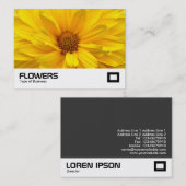 Yellow Chrysanthemum Visitenkarte (Vorne/Hinten)