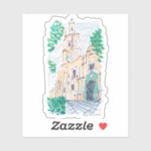 Yellow Church Aufkleber (Blatt)