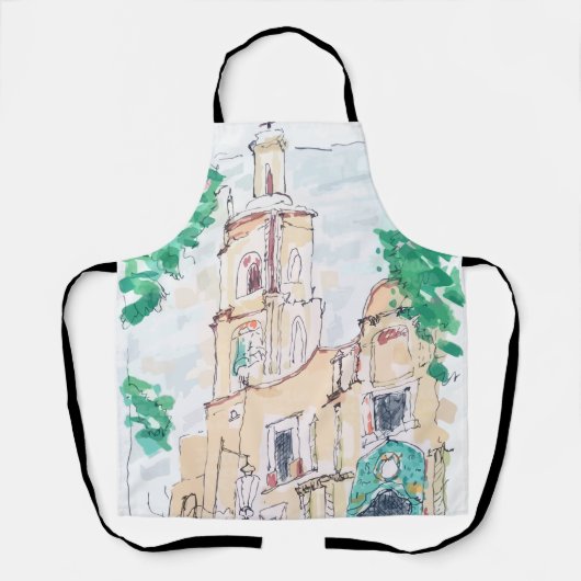 Yellow Church Schürze (Vorderseite)