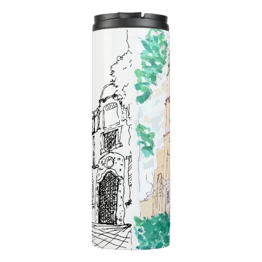 Yellow Church Thermosbecher (Rückseite)