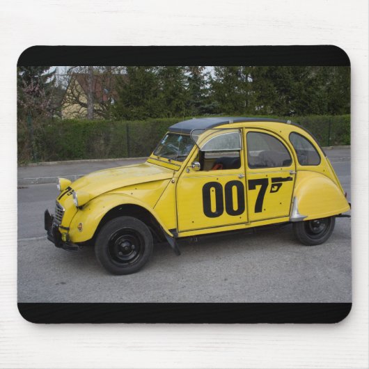 Yellow Citroën 2CV Mousepad (Vorne)