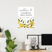 Yellow Citrus Lemon Party Brautparty Poster (Heimbüro)