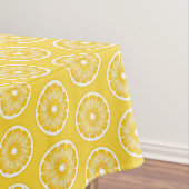 Yellow Citrus Lemon Slice Pop Art Tischdecke (Beispiel)