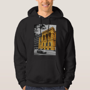 Yellow City Gebäude Minimalistisch Fotografie Hoodie