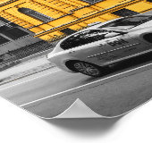 Yellow City Gebäude Minimalistisch Fotografie Poster (Ecke)