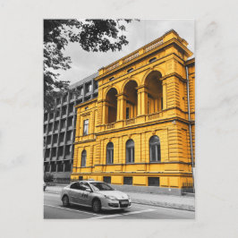 Yellow City Gebäude Minimalistisch Fotografie Postkarte