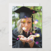 Yellow Class of 2025 Foto Graduation Party Einladung (Rückseite)