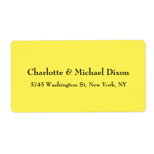 Yellow Classical Stylish Elegant Familienname