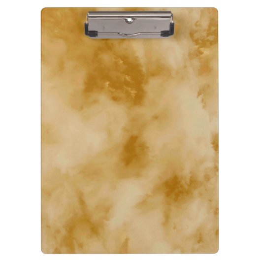 Yellow Clouds Klemmbrett (Vorderseite)