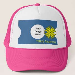 Yellow Clover Ribbon Template by Kenneth Yoncich Truckerkappe