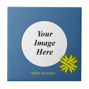 Yellow Clover Ribbon Template von Kenneth Yoncich Fliese