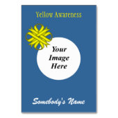 Yellow Clover Ribbon Template von Kenneth Yoncich Tischnummer (Rückseite)