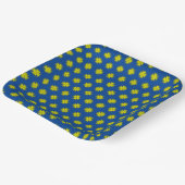 Yellow Clover Ribbon von Kenneth Yoncich Pappteller (Gewinkelt)