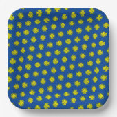 Yellow Clover Ribbon von Kenneth Yoncich Pappteller (Vorderseite)