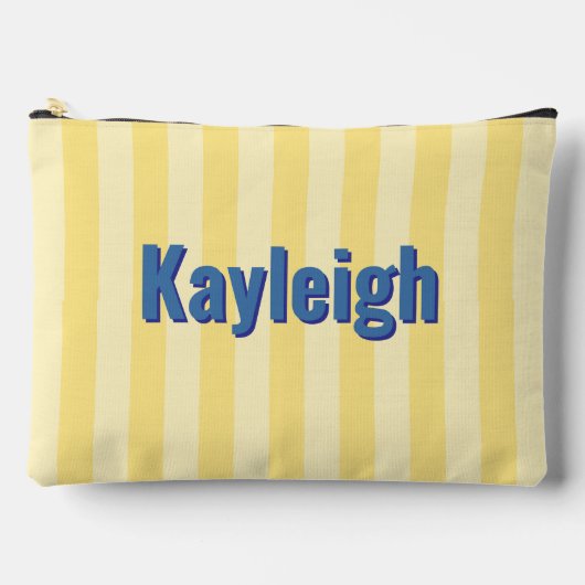 Yellow Coastal Bachelorette Reise Bachelorette Zubehörtasche (Vorderseite)