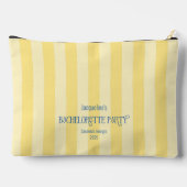 Yellow Coastal Bachelorette Reise Bachelorette Zubehörtasche (Rückseite)