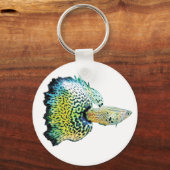 Yellow Cobra Guppy Schlüsselanhänger (Vorderseite)