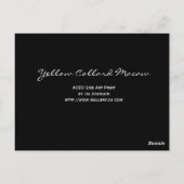 Yellow Collared Macaw ACEO Art Trading Card Postkarte (Rückseite)