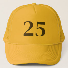 Yellow Color Birthday Gift Hat Truckerkappe