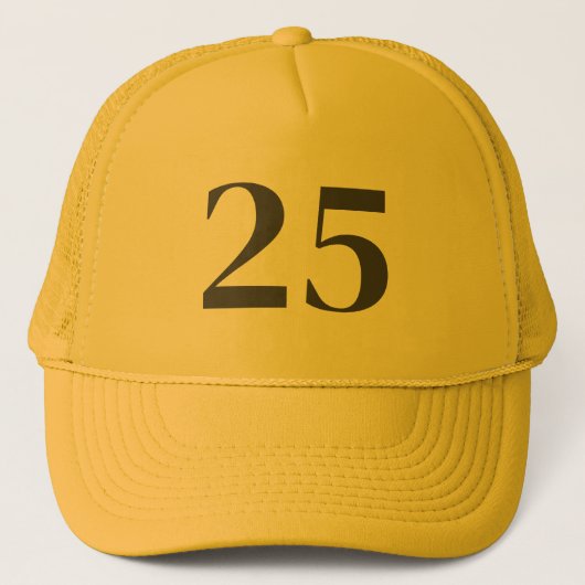 Yellow Color Birthday Gift Hat Truckerkappe (Vorderseite)