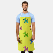 Yellow Colorful Balloon Hunde Schürze (Getragen)