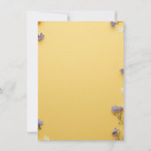 Yellow colorful  Easter BRUNCH & HUNT Einladung (Rückseite)