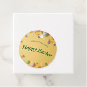 Yellow colorful  Easter BRUNCH & HUNT Geschenkanhänger (Beispiel)