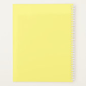 Yellow Colorful Umbrelles School Planer (Rückseite)