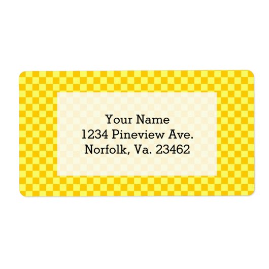 Yellow Combination Checkerboard von ShirleyTaylor (Vorne)