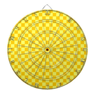 Yellow Combination Checkerboard von ShirleyTaylor Dartscheibe