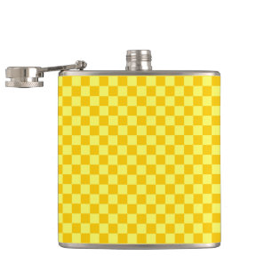 Yellow Combination Checkerboard von ShirleyTaylor Flachmann