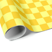 Yellow Combination Checkerboard von ShirleyTaylor Geschenkpapier (Rolleneckpunkt)