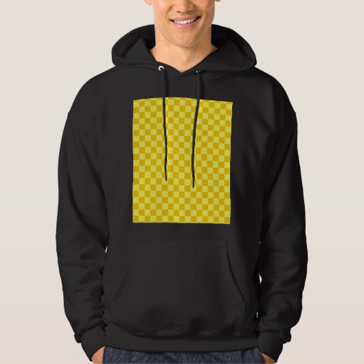 Yellow Combination Checkerboard von ShirleyTaylor Hoodie (Vorderseite)