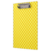 Yellow Combination Checkerboard von ShirleyTaylor Klemmbrett (Links)